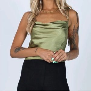 Princess Polly Blakely Top Sage